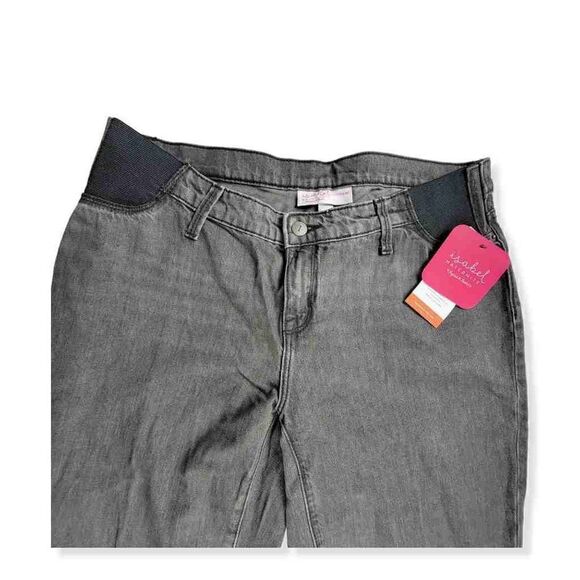 Isabel Maternity Black Boyfriend Jeans Size 4 - Picture 3 of 4